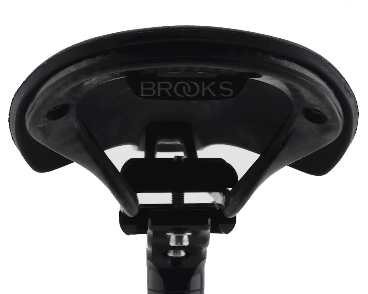 Brooks C13 Cambium Saddle (Black) (Carbon Rails) (145mm)
