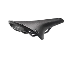 Brooks C17 Cambium Saddle (Black) (Steel Rails) (164mm)