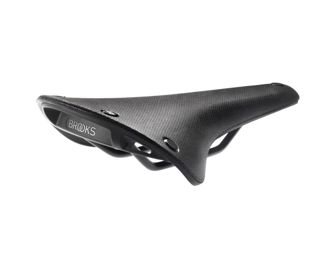 Brooks C17 Cambium Saddle (Black) (Steel Rails) (164mm)