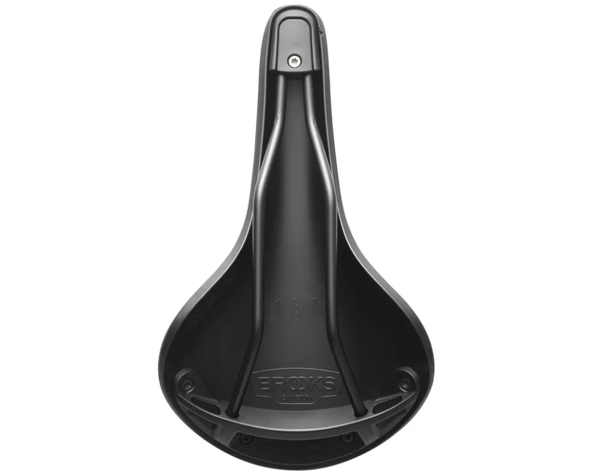 Brooks C17 Cambium Saddle (Black) (Steel Rails) (164mm)