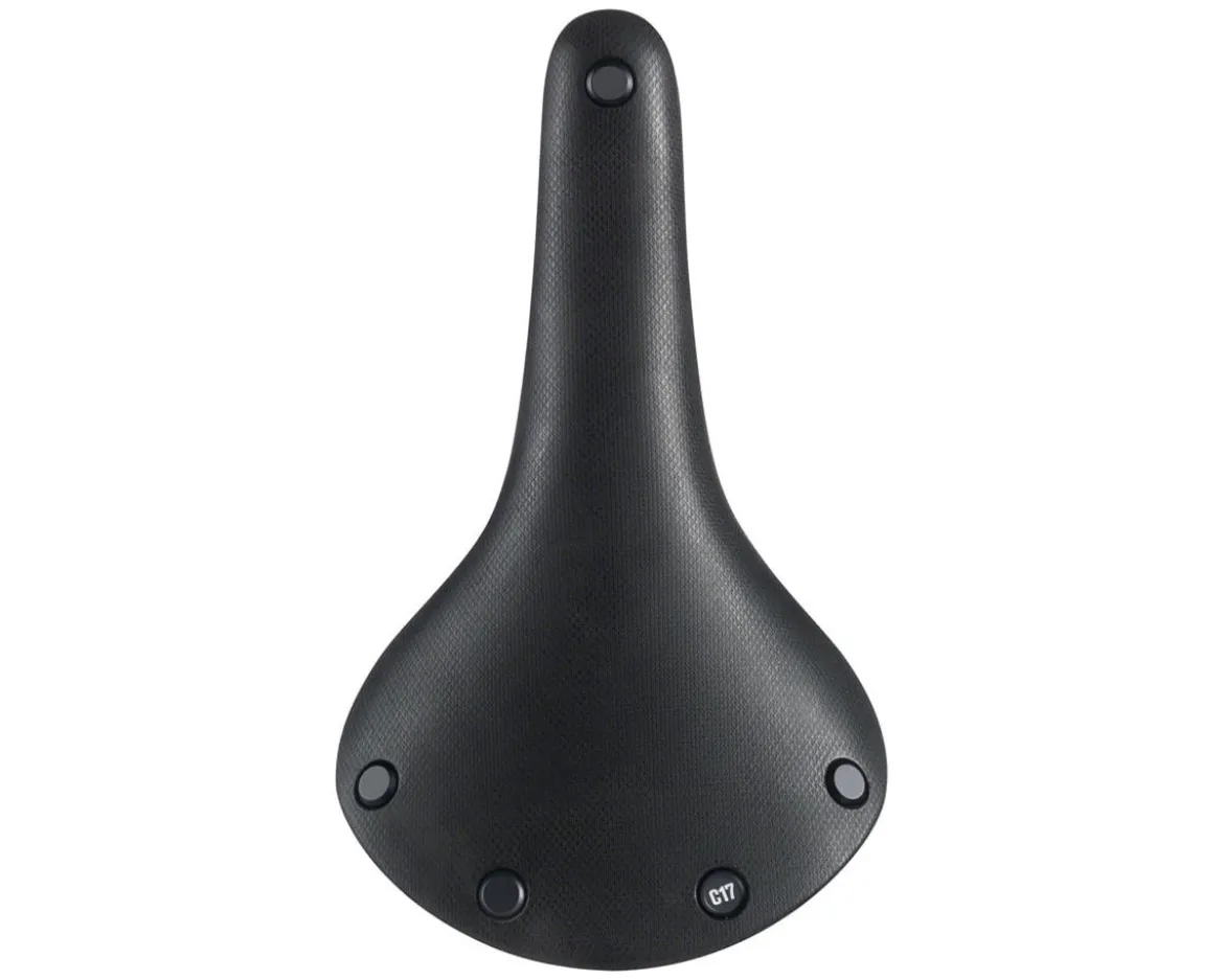 Brooks C17 Cambium Saddle (Black) (Steel Rails) (164mm)