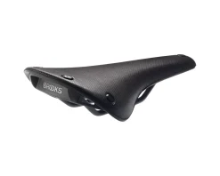 Brooks C15 Cambium Saddle (Black) (Steel Rails) (140mm)
