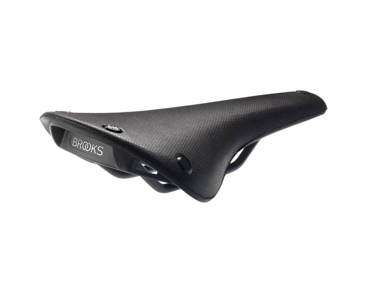 Brooks C15 Cambium Saddle (Black) (Steel Rails) (140mm)
