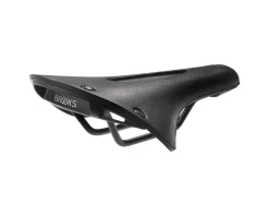 Brooks C19 Carved Cambium Saddle (Black) (Steel Rails) (184mm)