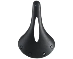 Brooks C19 Carved Cambium Saddle (Black) (Steel Rails) (184mm)