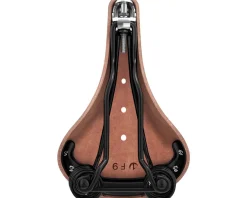 Brooks Flyer Men's Leather Saddle (Antique Brown) (Steel Rails) (170mm)