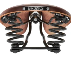 Brooks Flyer Men's Leather Saddle (Antique Brown) (Steel Rails) (170mm)