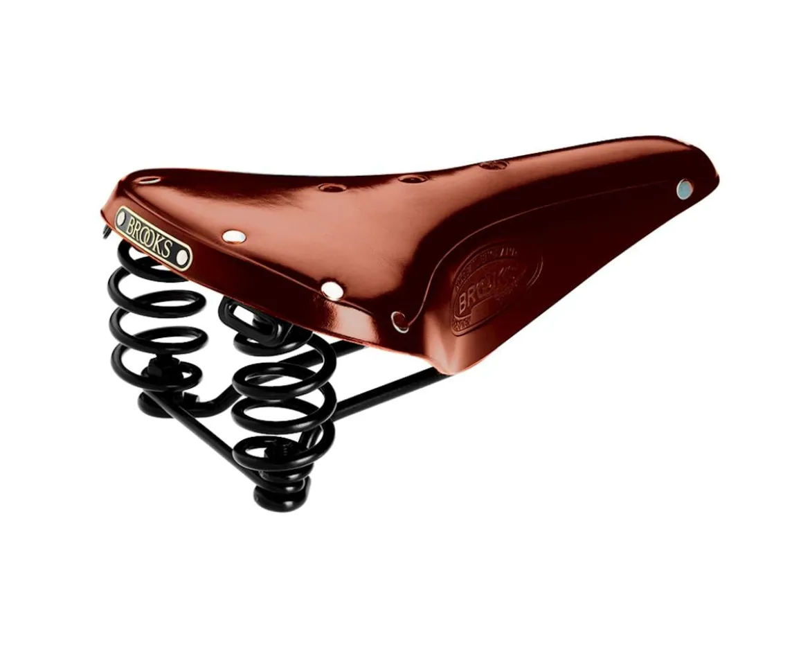 Brooks Flyer Men's Leather Saddle (Honey) (Steel Rails) (170mm)