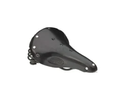 Brooks Flyer Women's Saddle (Black) (w/ Black Steel Rails)