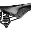 Brooks Flyer Carved Saddle (Black) (Steel Rails)