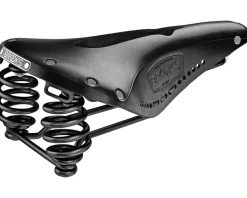 Brooks Flyer Carved Saddle (Black) (Steel Rails)