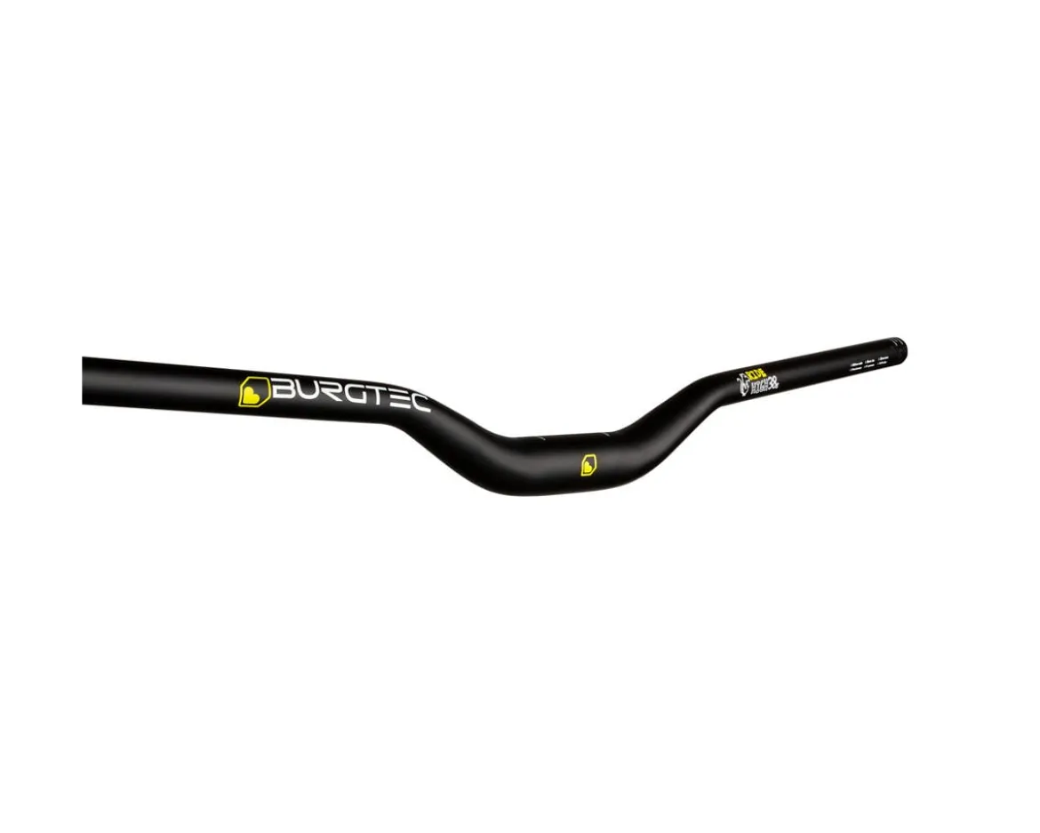 Burgtec Josh Bryceland Ride Wide Rise Bar (Black) (38mm Rise) (800mm) (35mm Clamp)