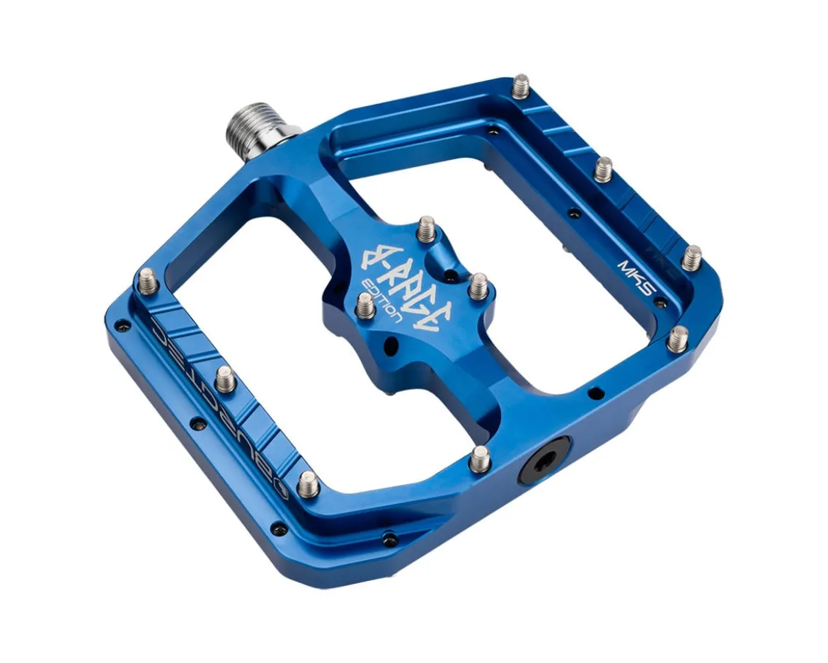 Burgtec Penthouse Flat MK5 B-Rage Edition Pedals (Deep Blue)
