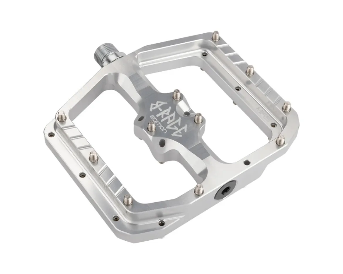 Burgtec Penthouse Flat MK5 B-Rage Edition Pedals (Silver)