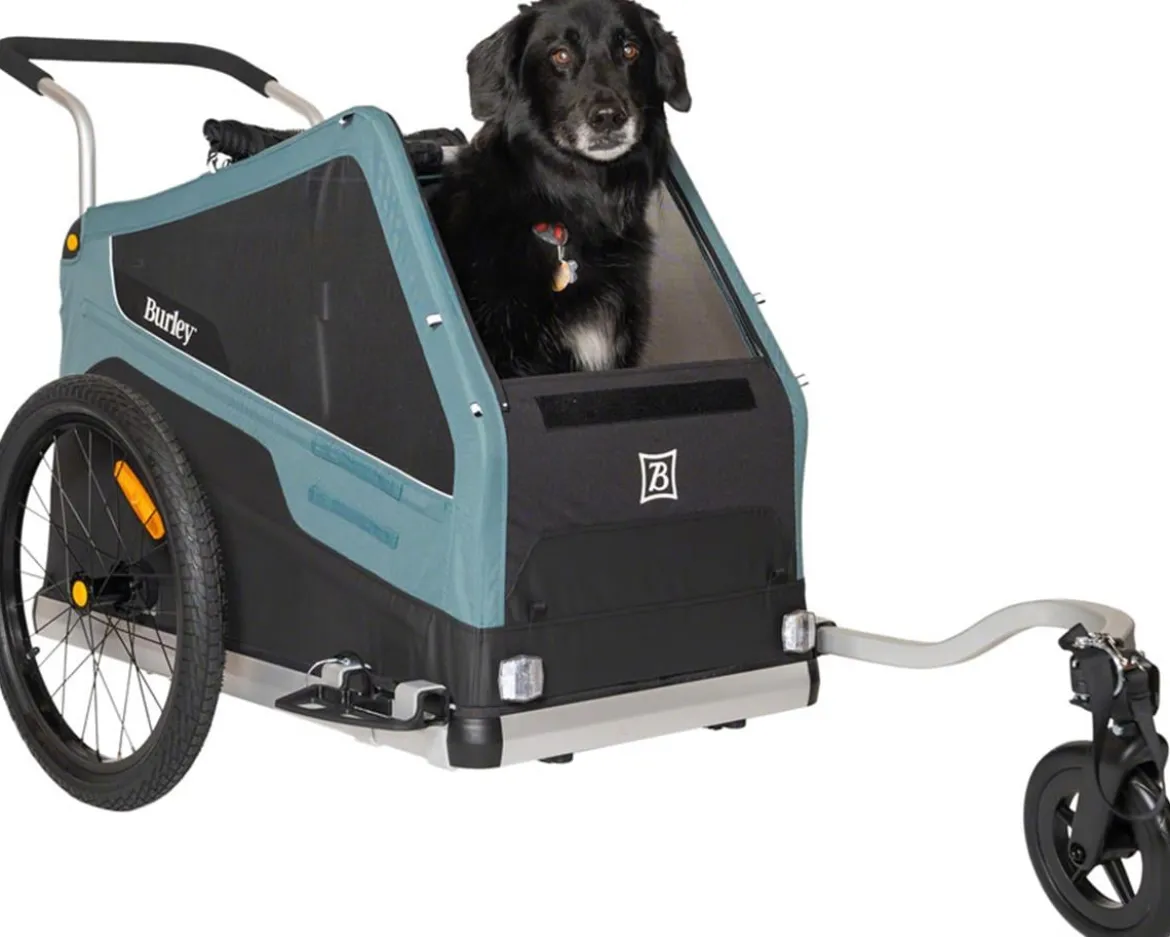 Burley Bark Ranger Pet Bike Trailer & Stroller (Blue) (XL)