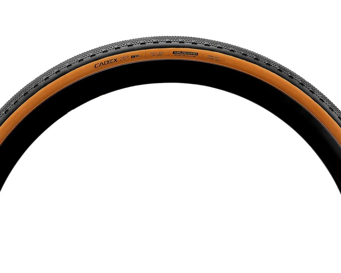 Cadex AR Tubeless Gravel Tire (Tan Wall) (700c) (40mm) (Folding) (AR-S Dual/Supple)