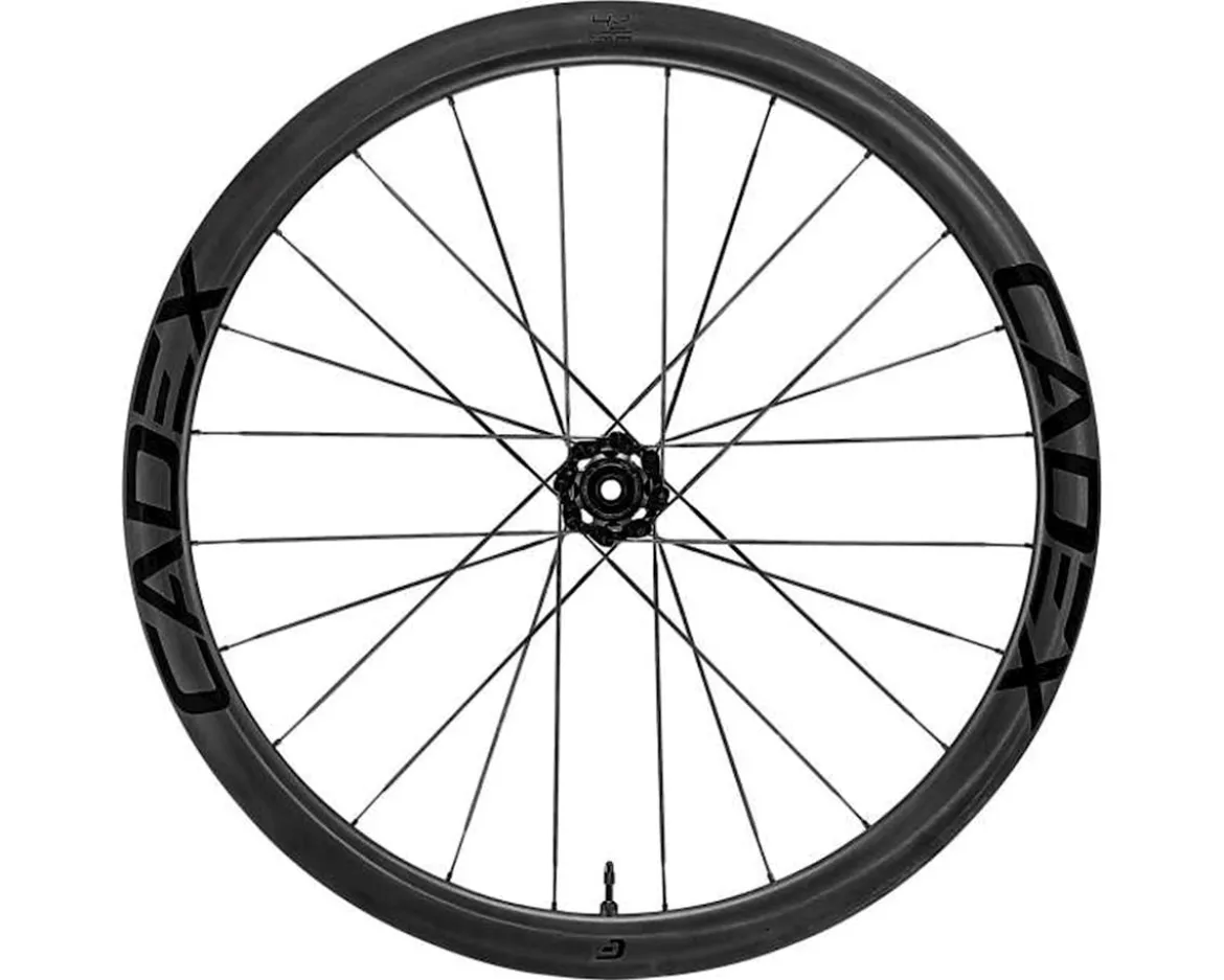 Cadex 42 Disc Brake Rear Wheel (Black) (Shimano HG) (12 x 142mm) (700c) (Centerlock) (Tubeless)