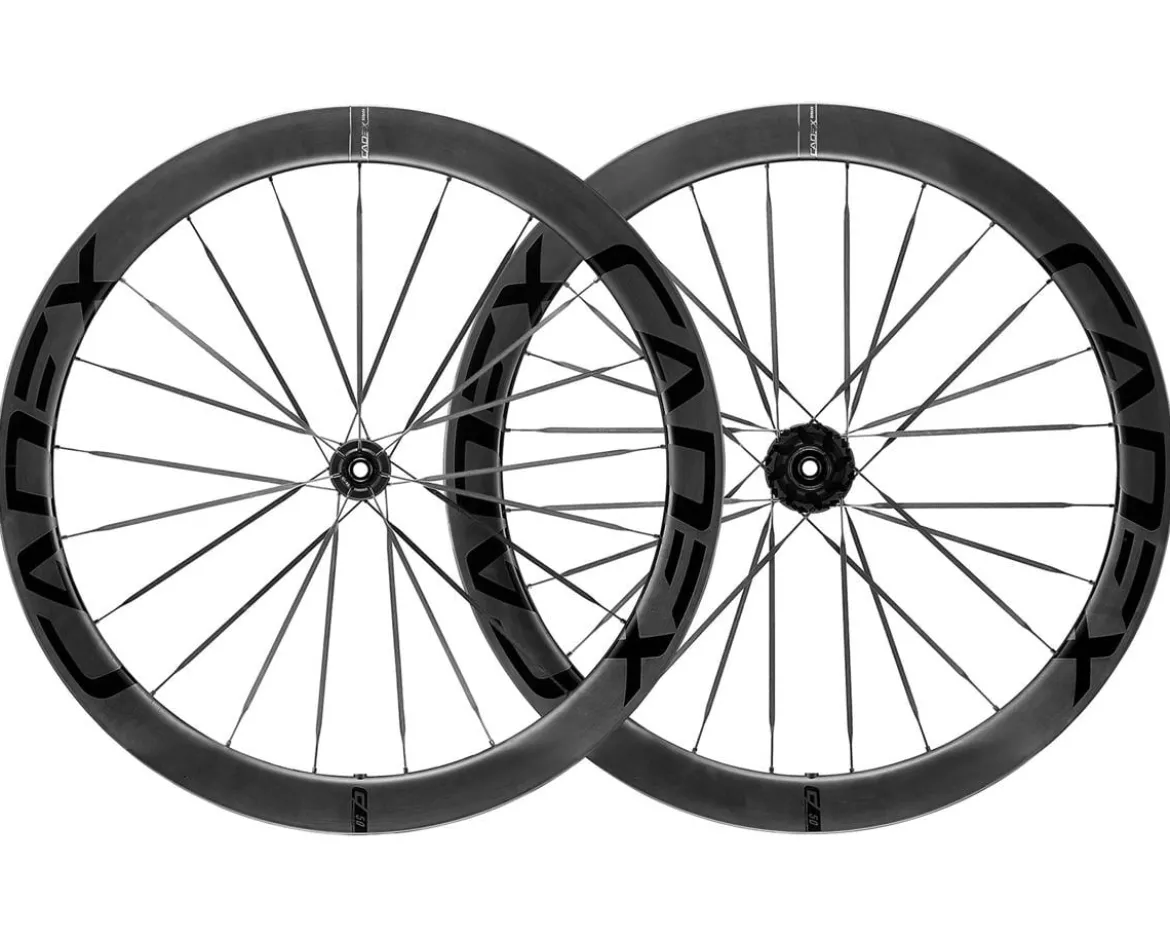 Cadex 50 Ultra Carbon Disc Road Wheels (Black) (SRAM XDR) (Rear) (12 x 142mm) (700c) (Tubeless) (Centerlock)