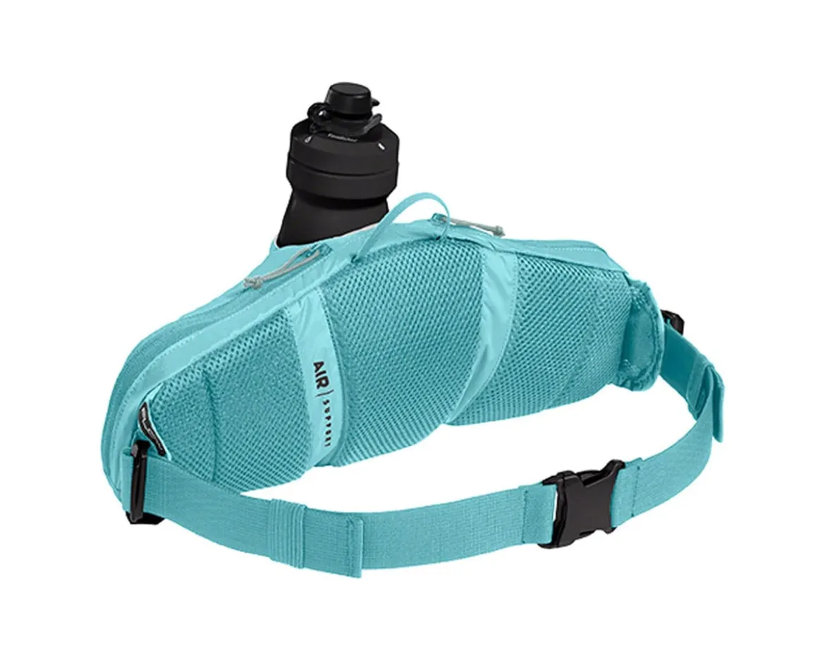 Camelbak Podium Flow 2 Waist Pack (Arctic Blue) (w/ 21oz Podium Dirt Series Water Bottle)