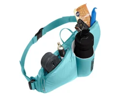 Camelbak Podium Flow 2 Waist Pack (Arctic Blue) (w/ 21oz Podium Dirt Series Water Bottle)