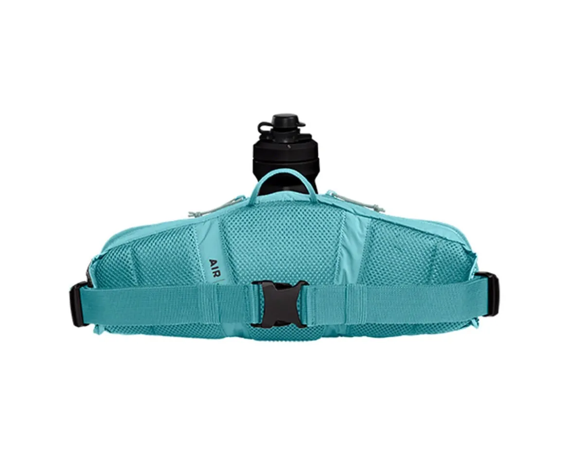 Camelbak Podium Flow 2 Waist Pack (Arctic Blue) (w/ 21oz Podium Dirt Series Water Bottle)