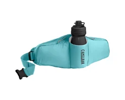 Camelbak Podium Flow 2 Waist Pack (Arctic Blue) (w/ 21oz Podium Dirt Series Water Bottle)