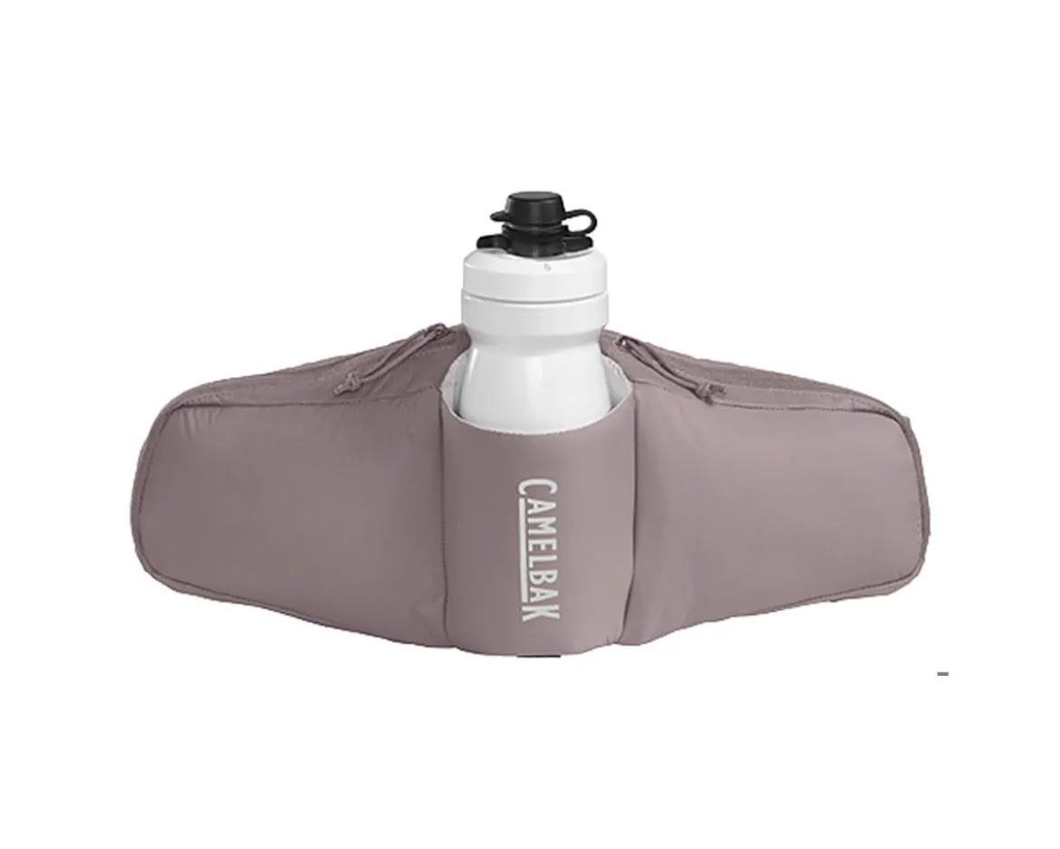 Camelbak Podium Flow 2 Waist Pack (Purple Dove) (w/ 21oz Podium Dirt Series Water Bottle)