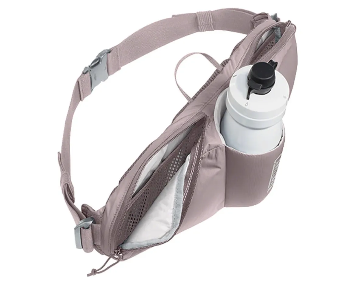 Camelbak Podium Flow 2 Waist Pack (Purple Dove) (w/ 21oz Podium Dirt Series Water Bottle)