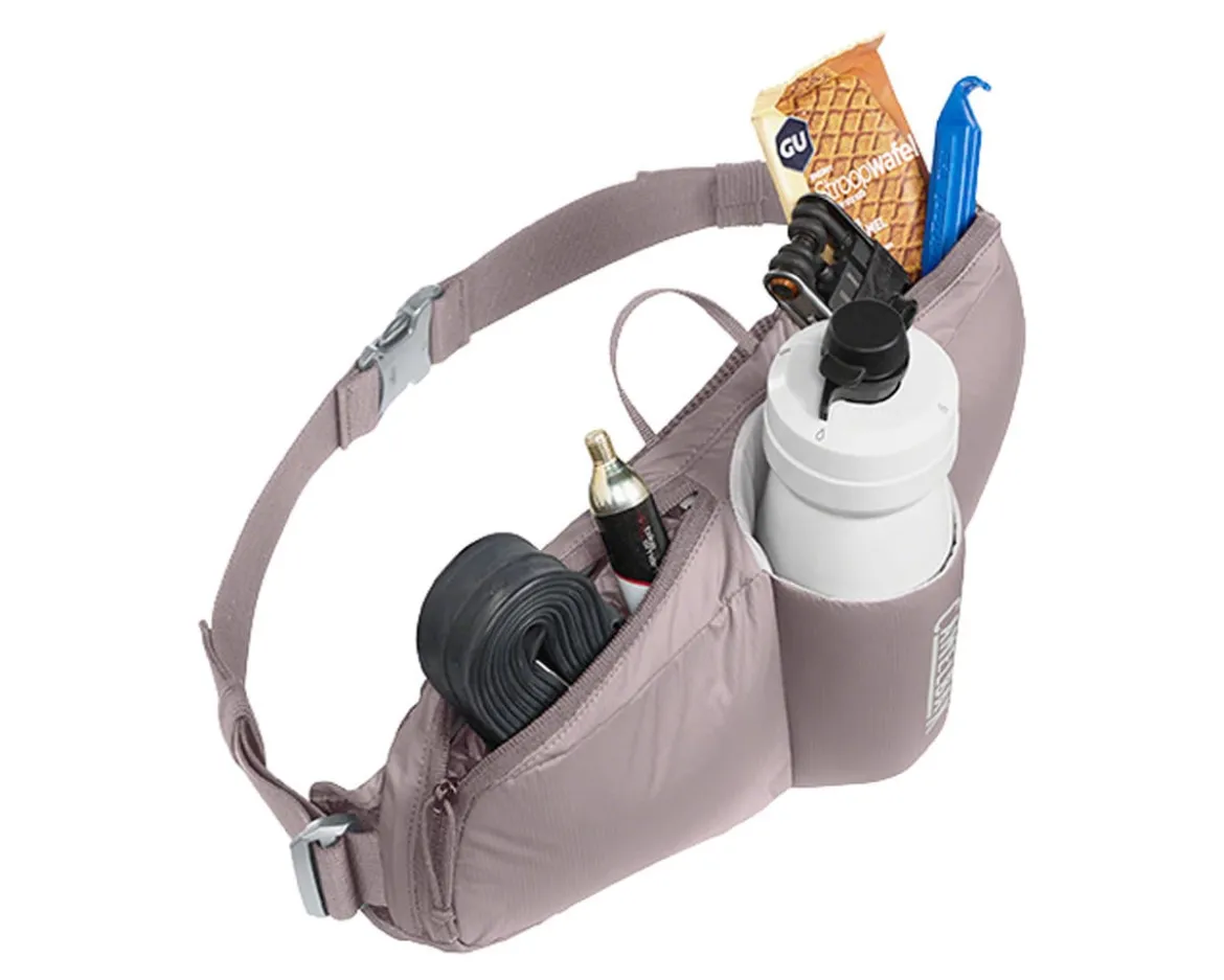Camelbak Podium Flow 2 Waist Pack (Purple Dove) (w/ 21oz Podium Dirt Series Water Bottle)