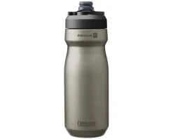 Camelbak Podium Titanium Water Bottle (Raw Titanium) (18oz)