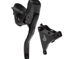 Campagnolo Chorus Ergopower Hydraulic Brake/Shift Lever Kit (Black) (160mm Caliper) (Left) (2x) (Flat Mount)