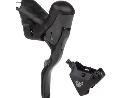 Campagnolo Record Ergopower Hydraulic Brake/Shift Lever Kit (Black) (160mm Caliper) (Left) (2x) (Flat Mount)