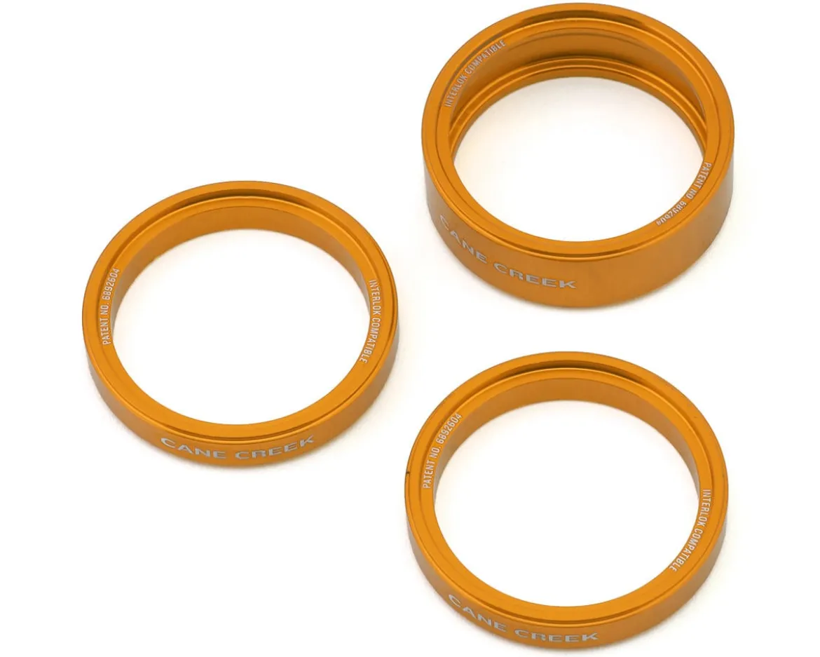 Cane Creek Interlok Headset Spacer Kit (Gold) (1-1/8") (5/10mm)