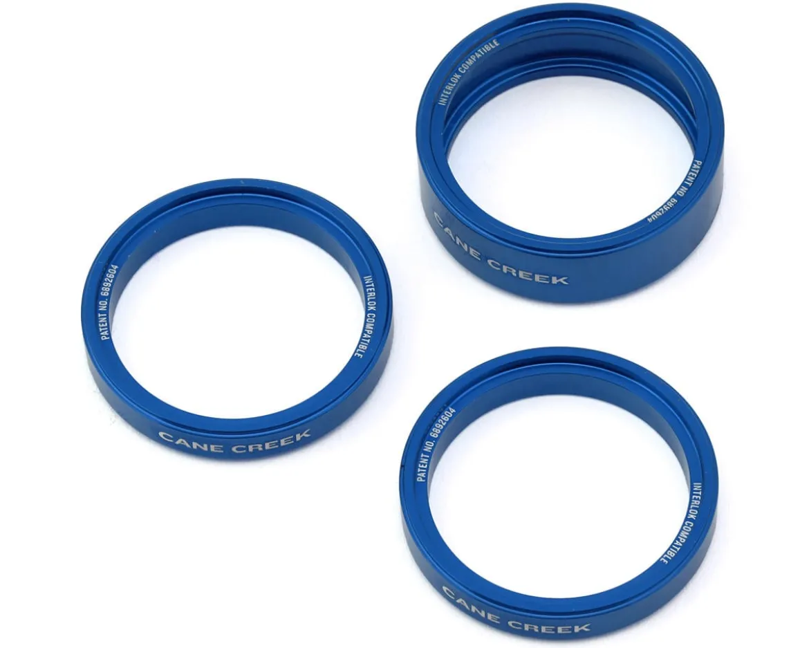 Cane Creek Interlok Headset Spacer Kit (Blue) (1-1/8") (5/10mm)