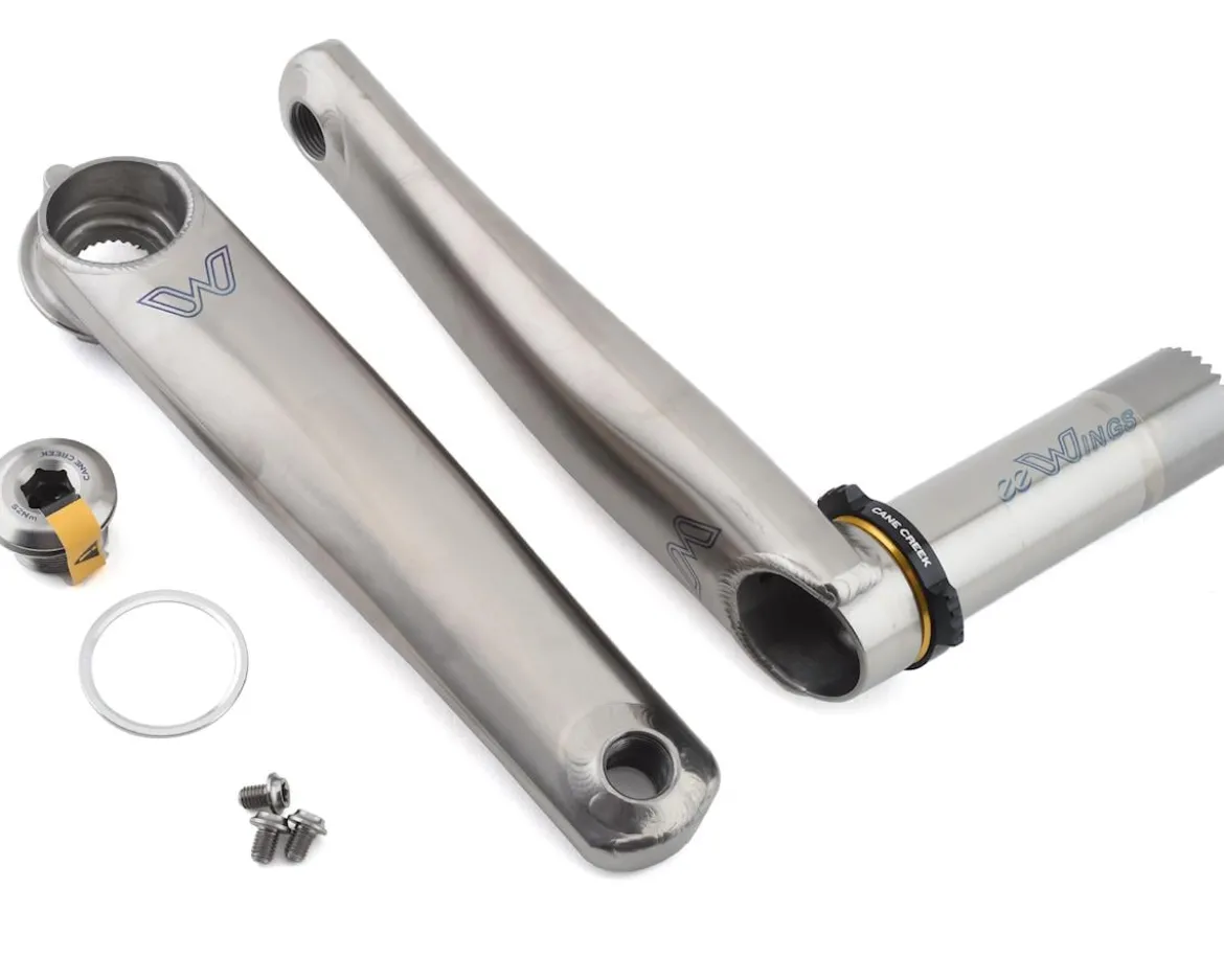Cane Creek eeWings Titanium All-Road Cranks (Silver) (30mm Spindle) (172.5mm)