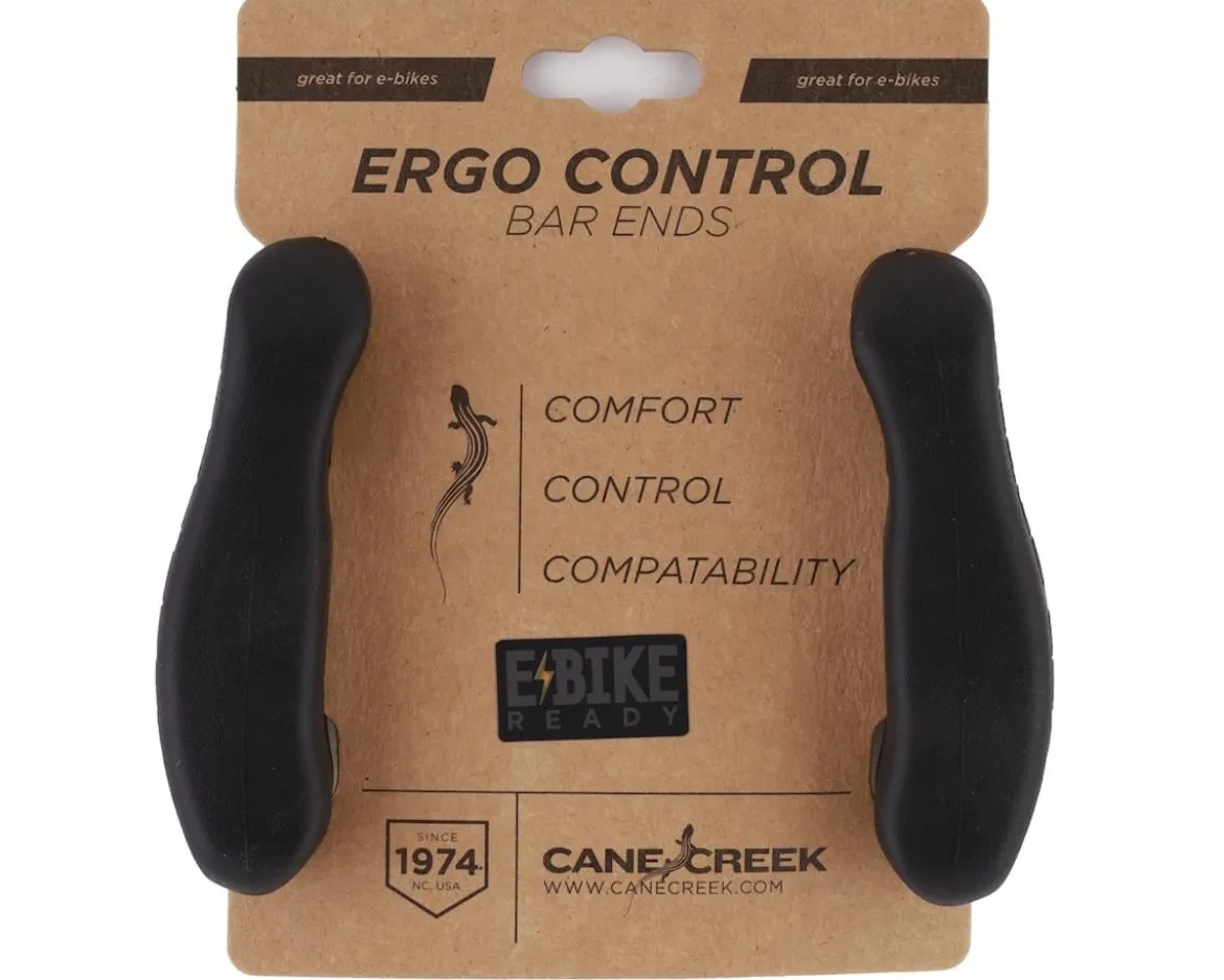 Cane Creek Ergo Control Bar Ends (Black) (Pair)