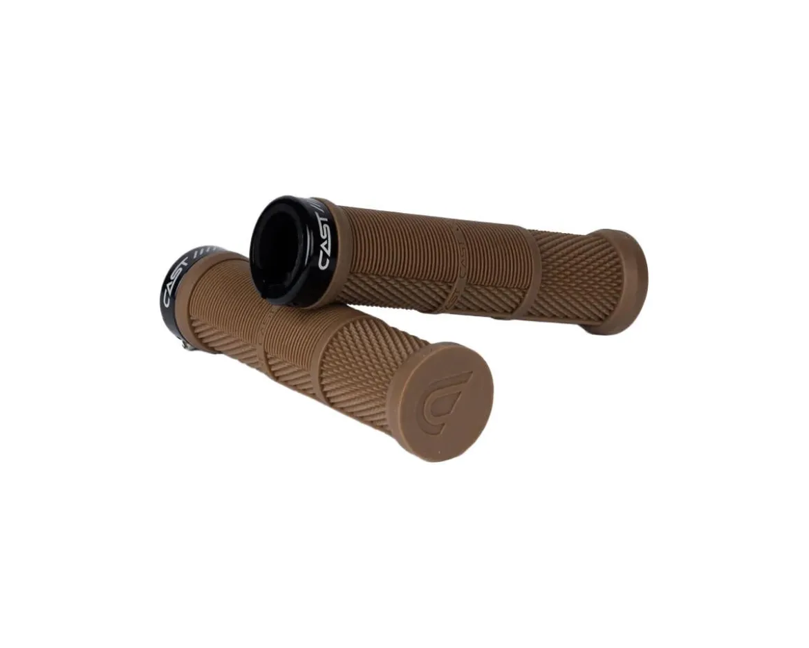 Cast Bamba Greg Minnaar Lock-On Grips (Chestnut)