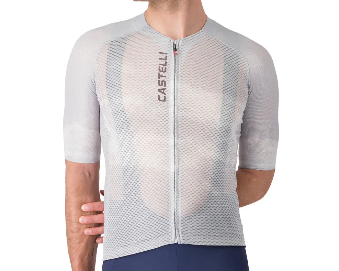 Castelli Climber's A/C Short Sleeve Jersey (Silver Grey/Smoky Grey) (M)