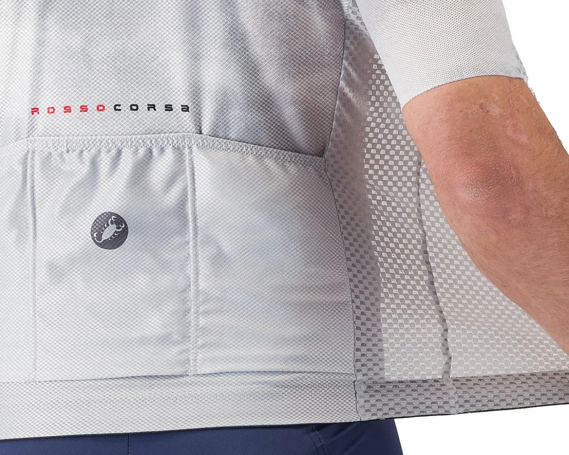 Castelli Climber's A/C Short Sleeve Jersey (Silver Grey/Smoky Grey) (M)