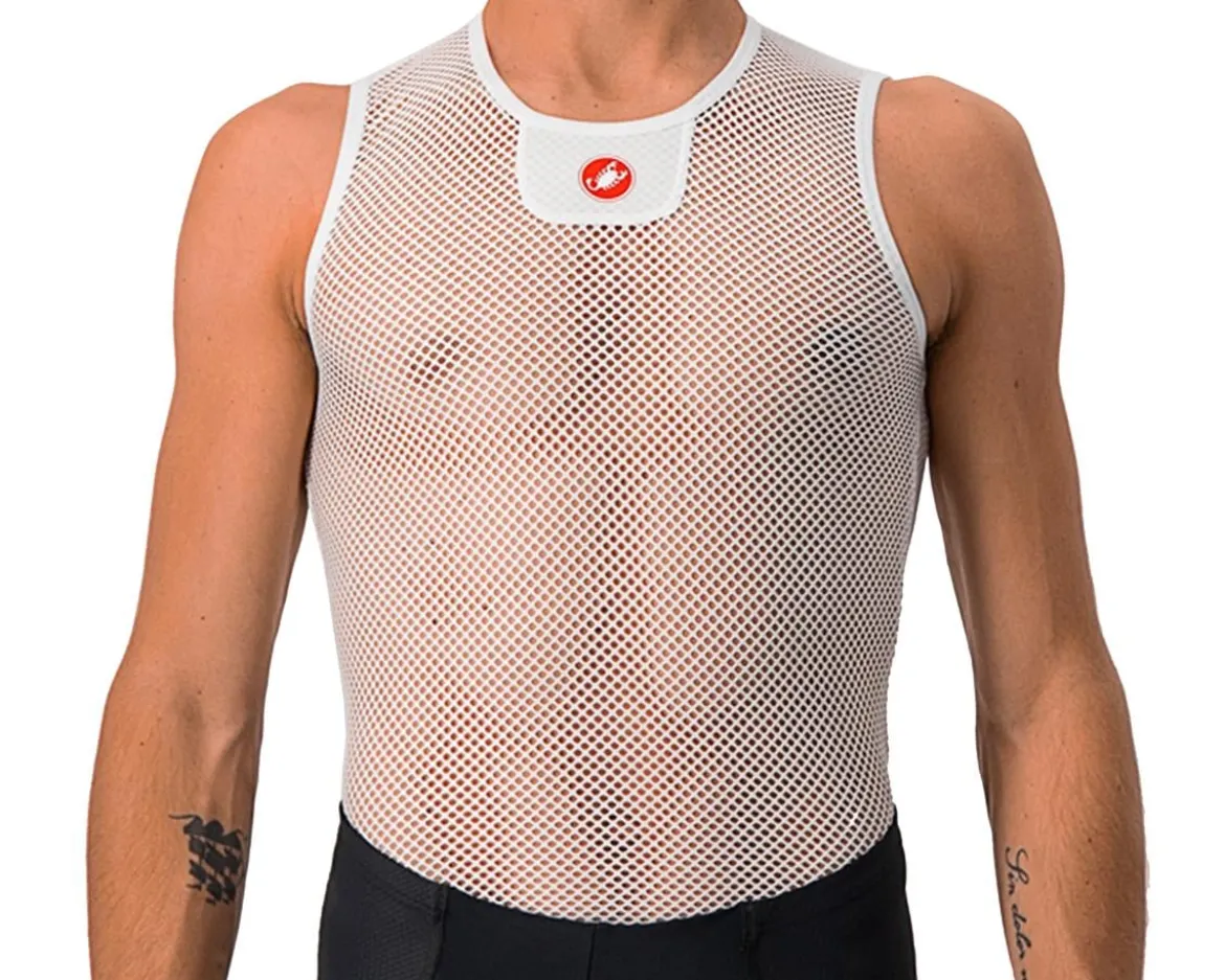 Castelli Core Mesh 3 Sleeveless Base Layer (White) (L/XL)