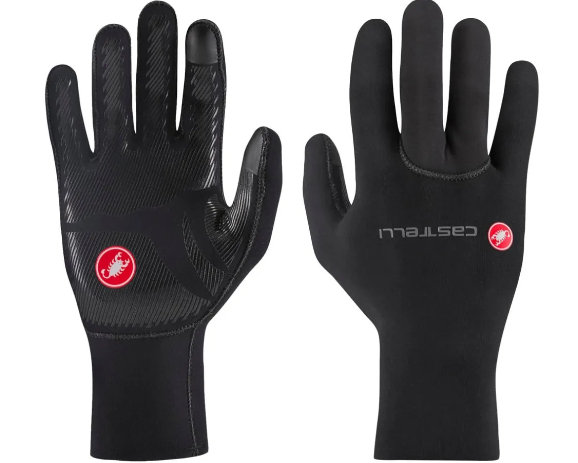 Castelli Diluvio One Long Finger Gloves (Black) (M)