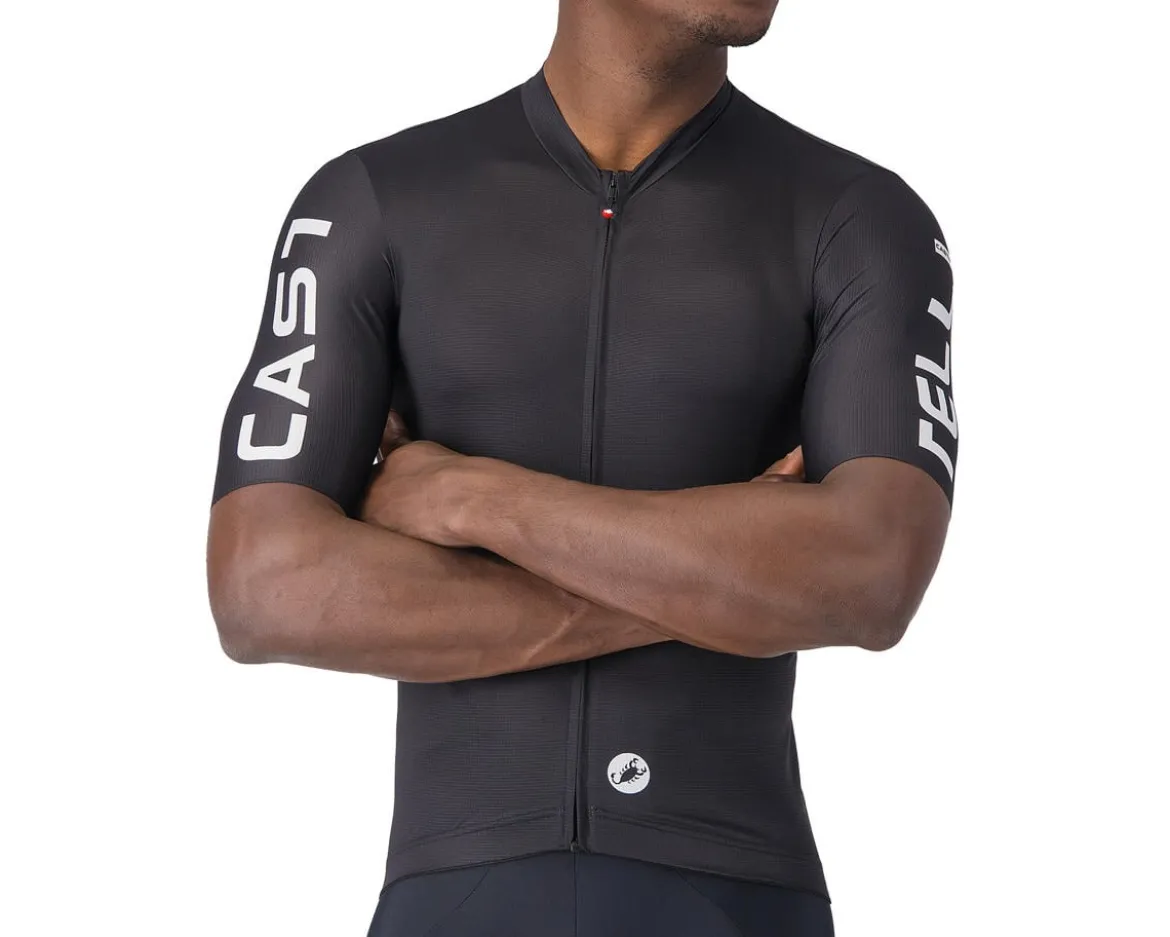 Castelli Entrata Apex Short Sleeve Jersey (Black/White) (S)