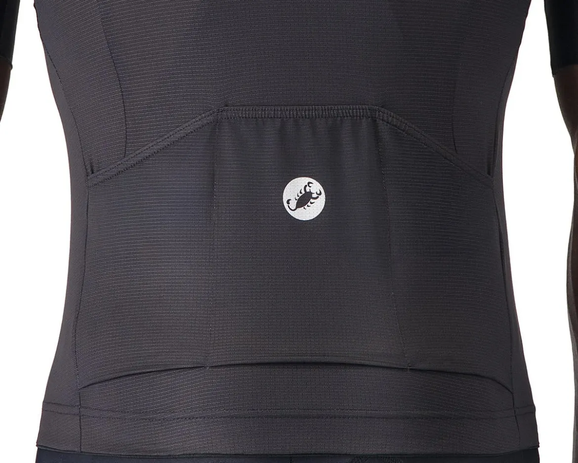 Castelli Entrata Apex Short Sleeve Jersey (Black/White) (S)