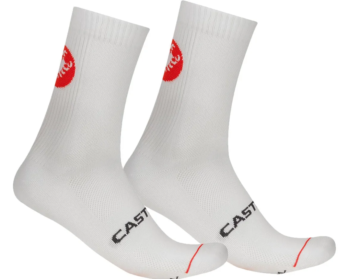 Castelli Entrata 12 Socks (White) (L/XL)