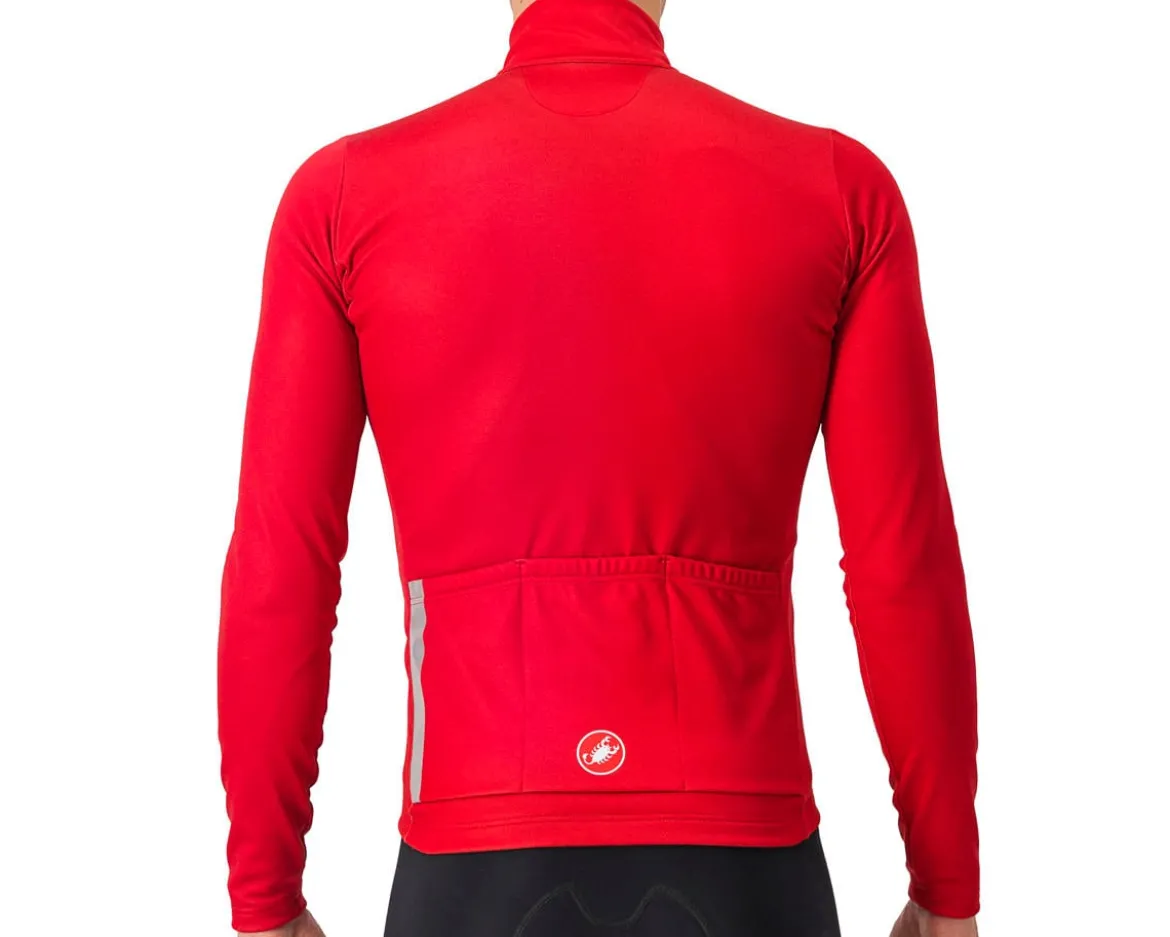 Castelli Entrata Thermal Long Sleeve Jersey (Rich Red/Black) (S)