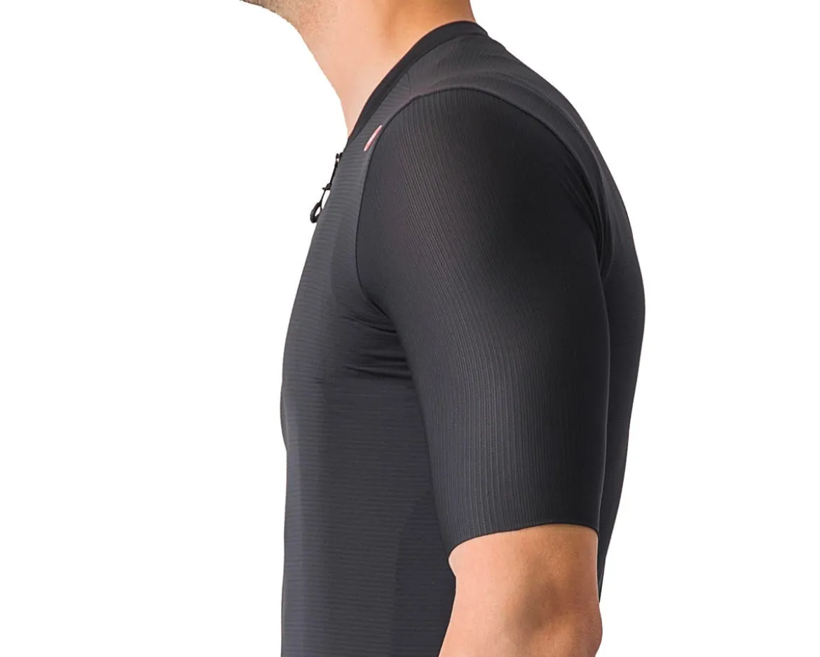 Castelli Espresso Short Sleeve Jersey (Light Black/Dark Grey) (M)