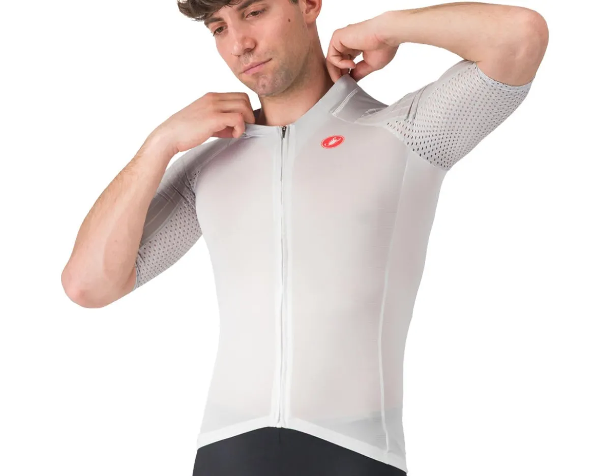 Castelli Free Speed 3 Race Top (White/Silver Grey) (M)
