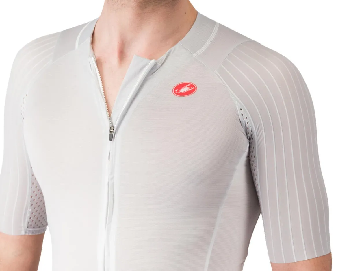 Castelli Free Speed 3 Race Top (White/Silver Grey) (M)