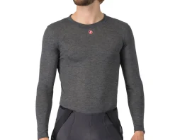Castelli Medio Long Sleeve Base Layer (Melange Grey) (XS)