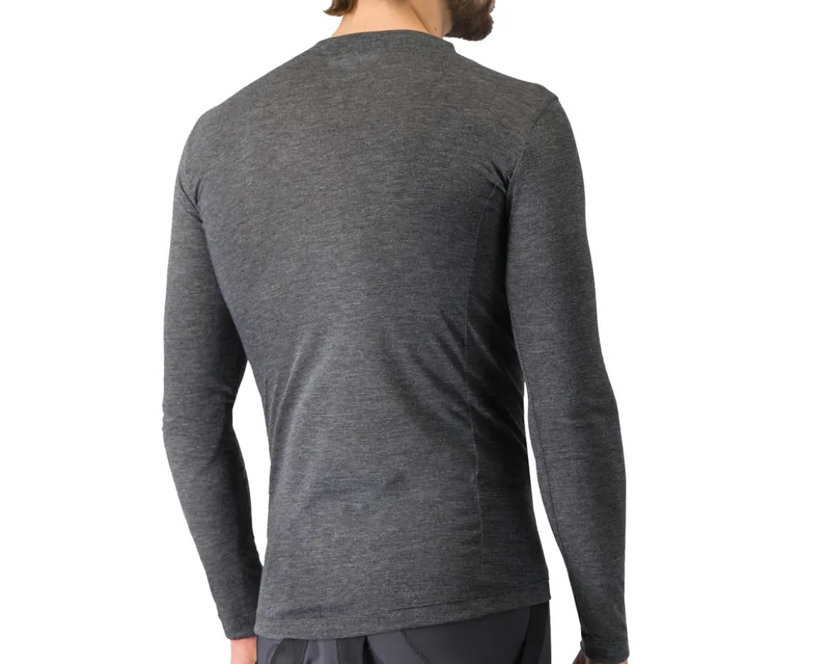 Castelli Medio Long Sleeve Base Layer (Melange Grey) (XS)